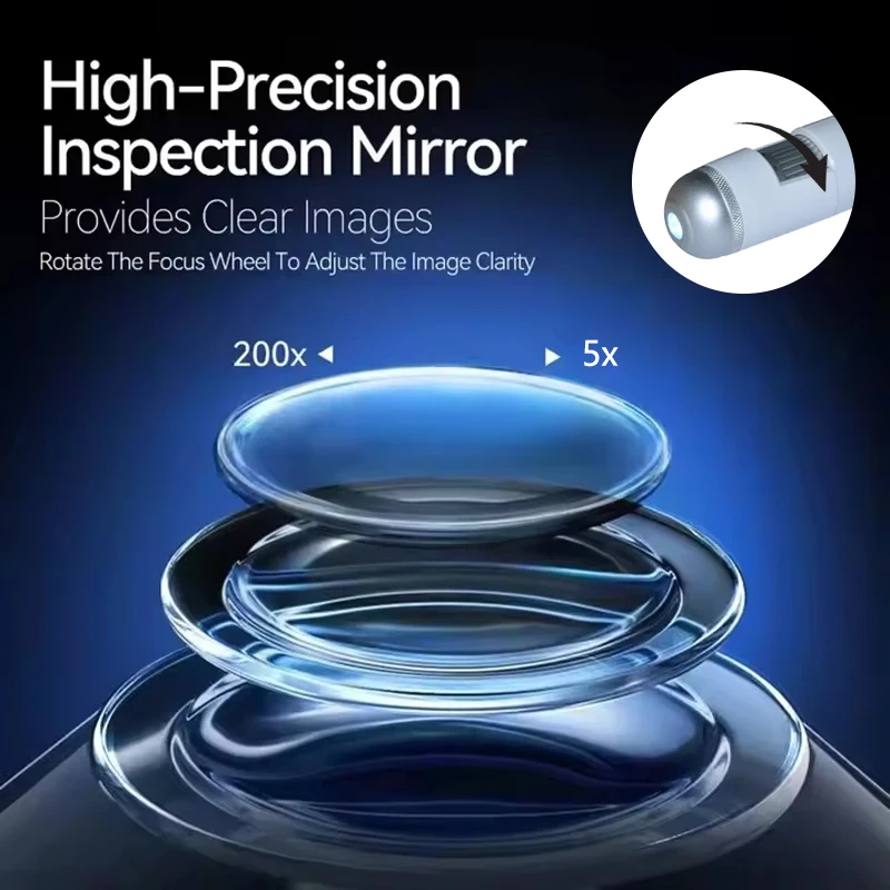 Bezprzewodowy dermatoskop do skóry głowy i twarzy, analizator skóry, lupa do skóry 1000X, aparat do diagnostyki skóry głowy, mikroskop WiFi do testowania skóry.