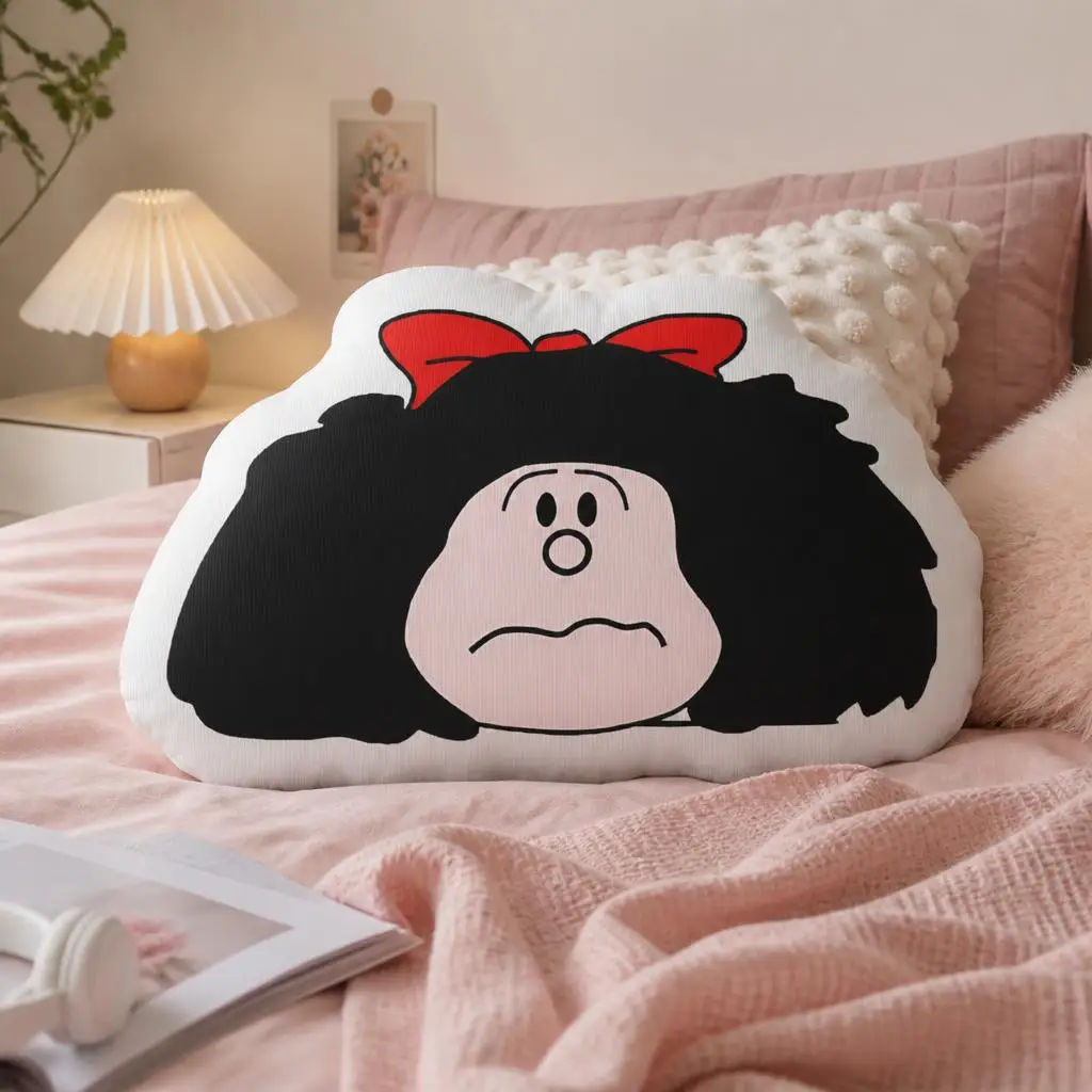Mafaldas Funny Comics Cushion Irregular Stuffed Throw Pillow Home Decor Gift Sofa Bed