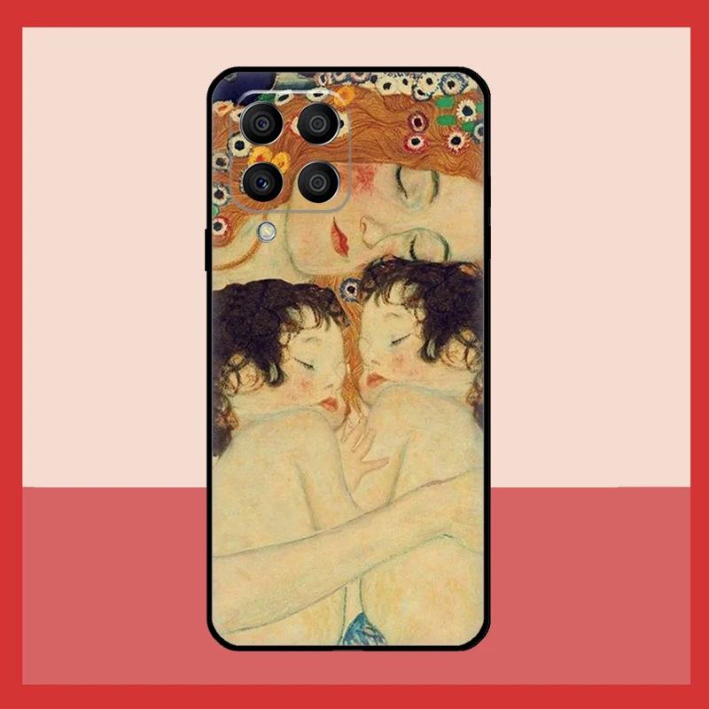 قبلة بواسطة غوستاف كليمت حافظة لهاتف سامسونج جالاكسي M31 M21 M13 M33 M53 M15 M35 M55 M16 M36 M56 M12 M32 M52 M14 M34 M54 #4