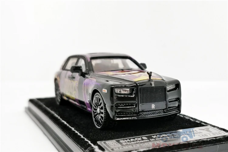 SmallCarArt 1:64 Rolls Royce Phantom VIII SHAQ\'S Diecast Model Car