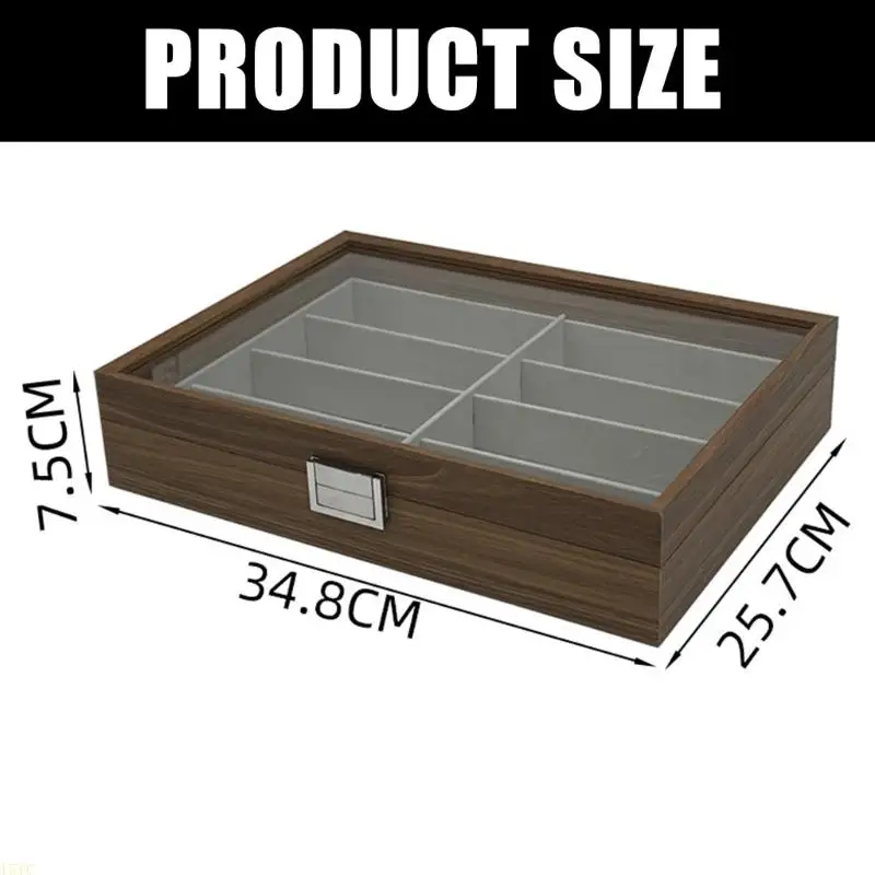 15YC 8-Fach-Designs, Sonnenbrillenhalter, Heimvitrine, Holzmaterialien – Detail 6