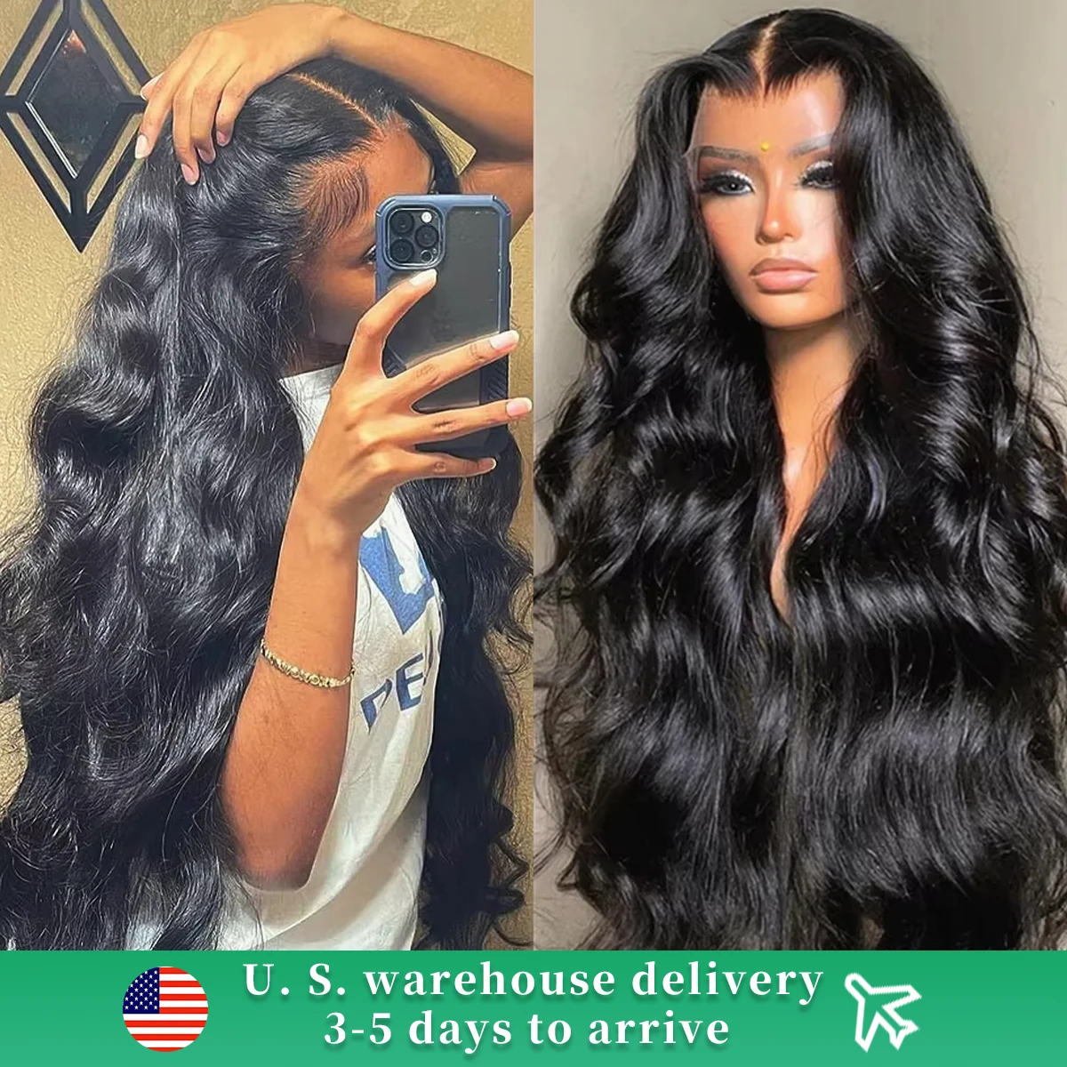 Body Wave Lace Front Wigs Human Hair 13x4 13x6 Transparent Lace Frontal Wig 180 Density Brazilian 4x4 Lace Closure Wig Wholesale