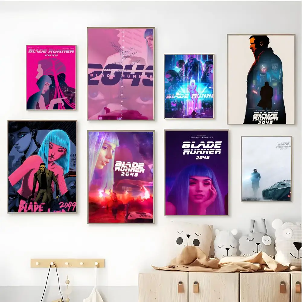 Classic Movie Blade Runner 2049 Poster HD art sticky wall waterproof home living room bar aesthetic decoration