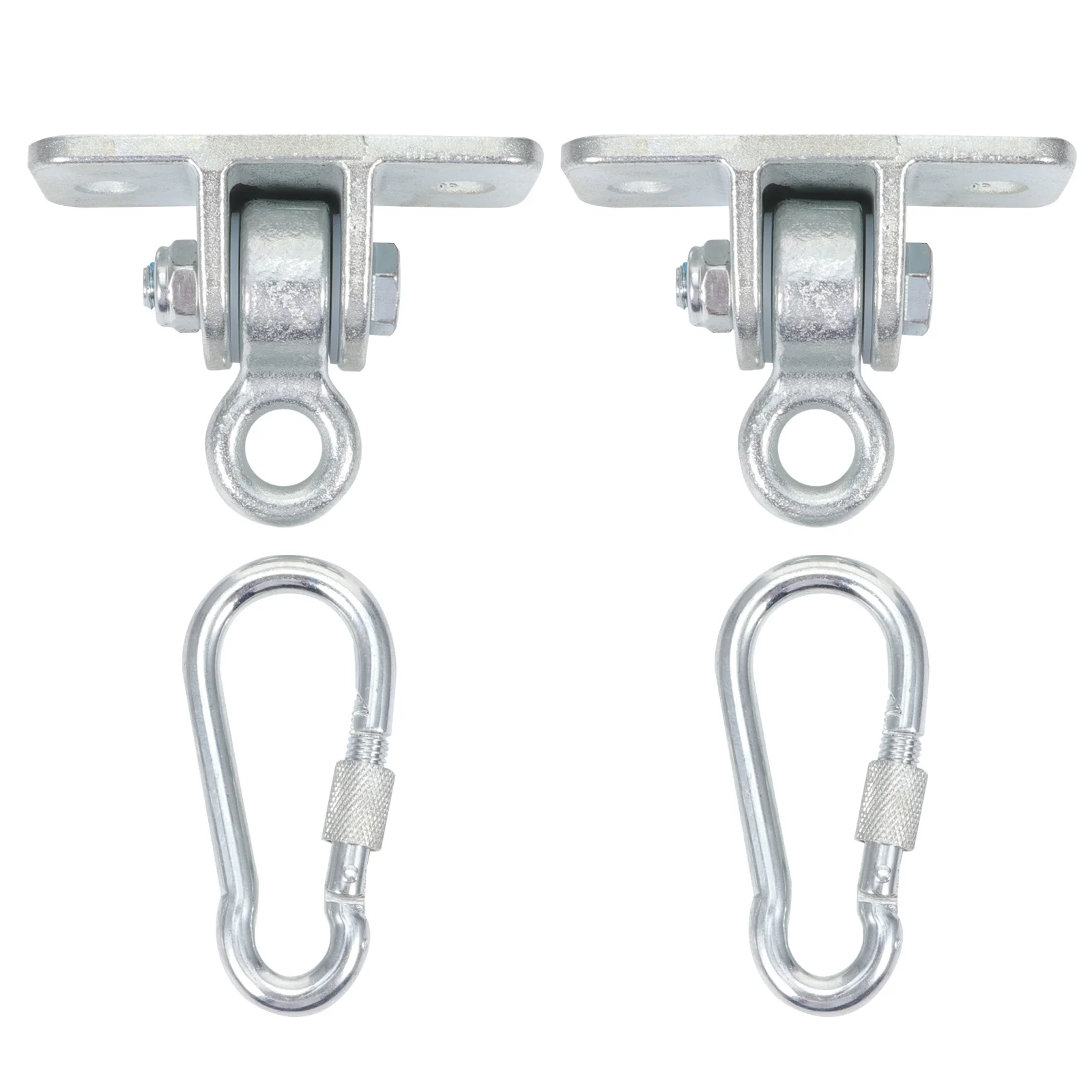 

Swing Hanging Kits 2 Hooks 2 Safety Buckles Cast Steel Heavy Duty Outdoor Rocking Chair Swing Rattan Hammock Installation