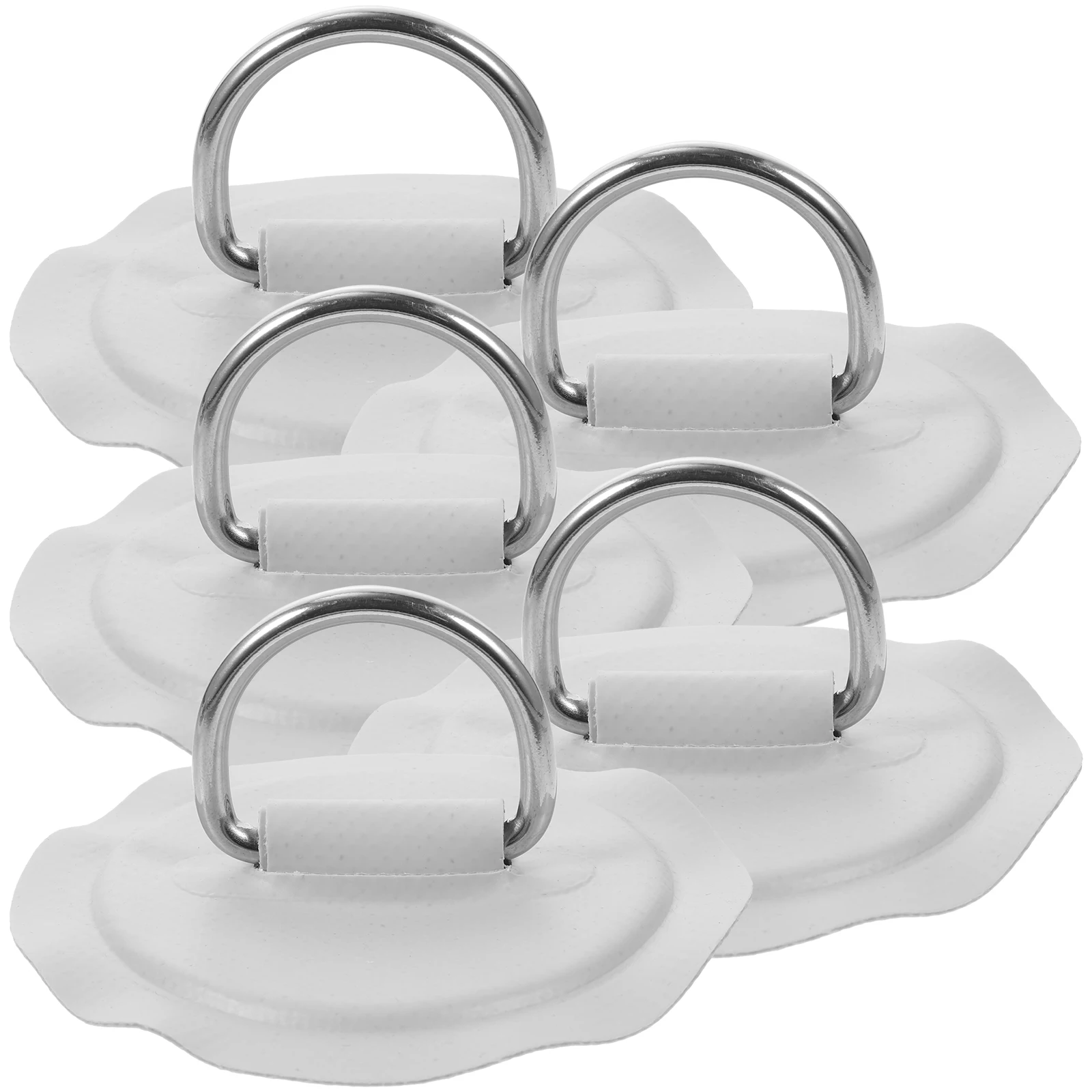 

5pcs Black Stainless Steel D-ring Buckles for Inflatable Boats PVC Rafts Water Sports Kayak Accessories Replacement Parts