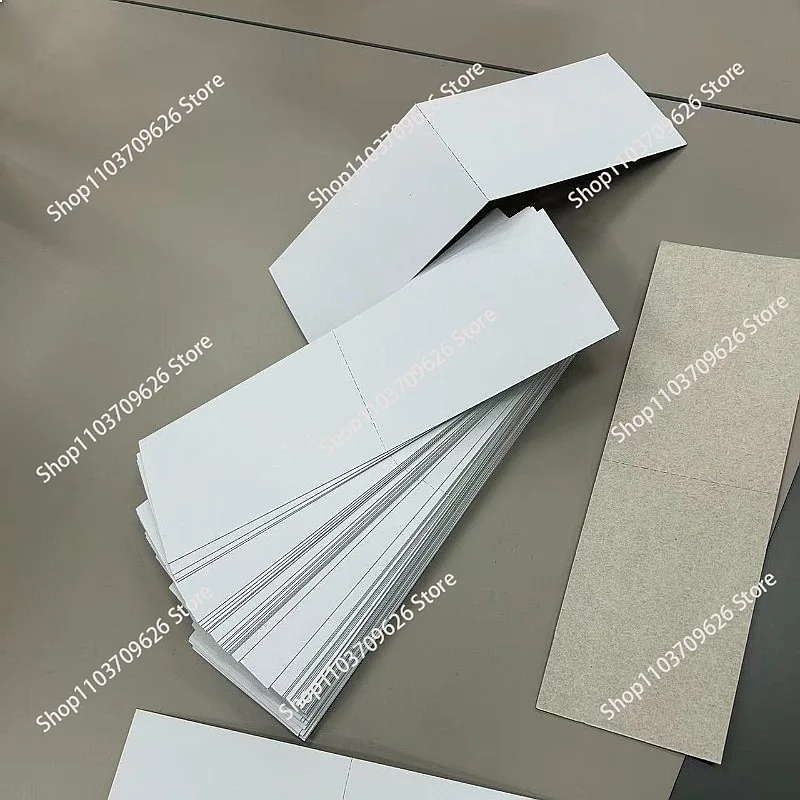 100pcs Tattoo Sticker Card 11x7.5cm White Cardboard Temporary Tattoo Sticker Game Sheet for Kids Party Favor