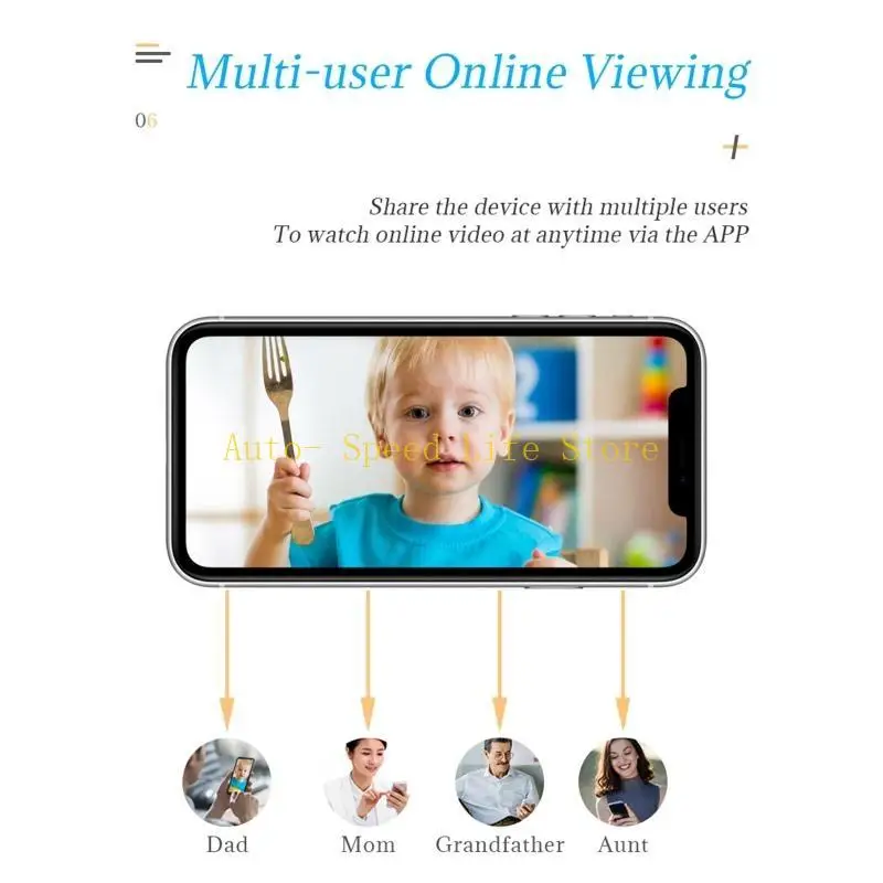 02DA كاميرا مراقبة منزلية لاسلكية 4K لكاميرا عالية الدقة تعمل بالأشعة تحت الحمراء ليلاً داخليًا وخارجيًا #4