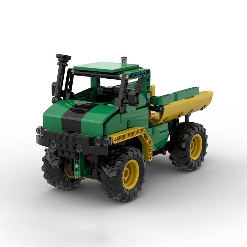 377PCS  Dump Truck Model Building block 1:15 Scale Hydraulic Lift System Modular Gear Design Advanced Engineering Build