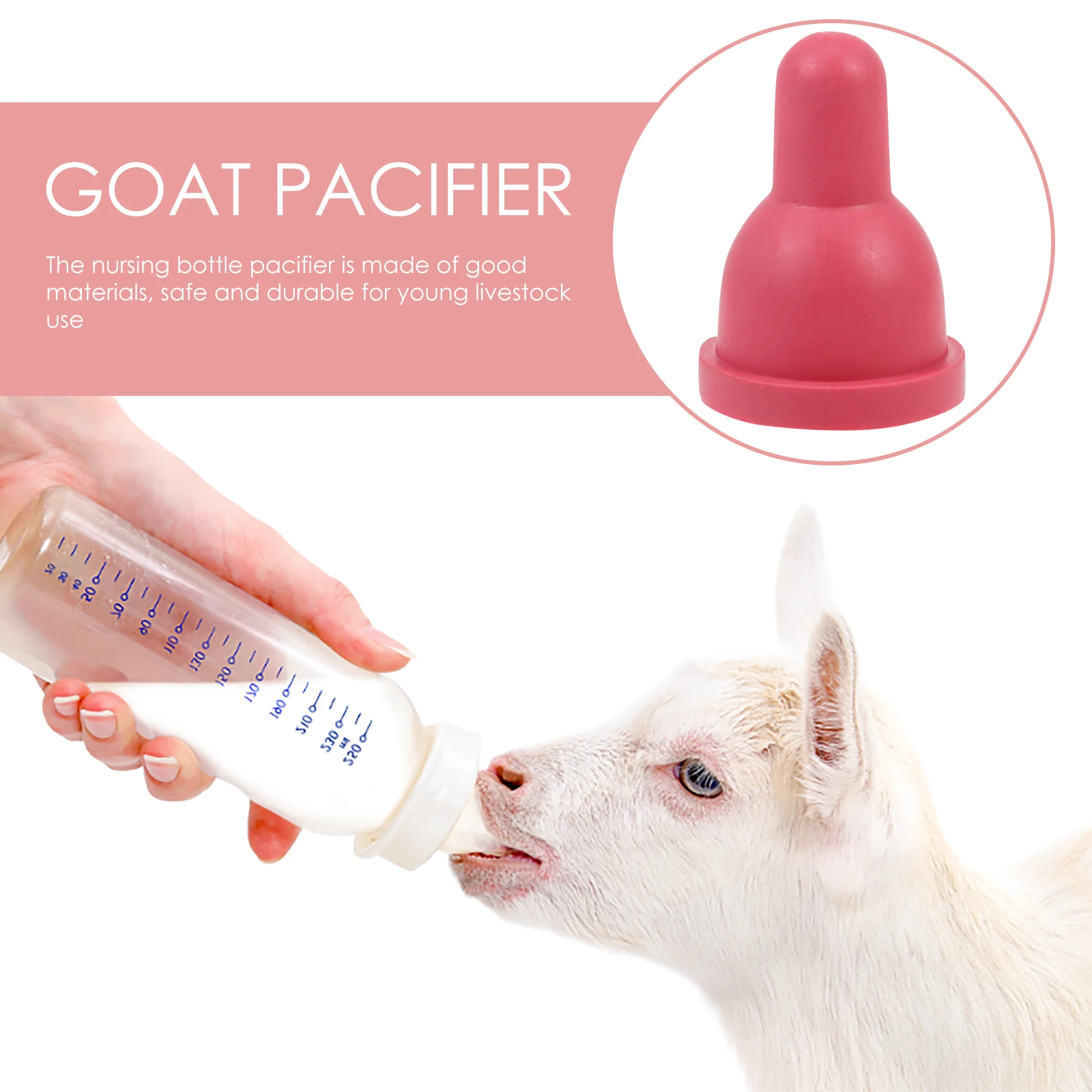 

Sheep Feeding Bottle Milk Nipples for Baby Livestock Calf Lamb Goat Rubber Nursing Device Farm Supplies Animal Nipples