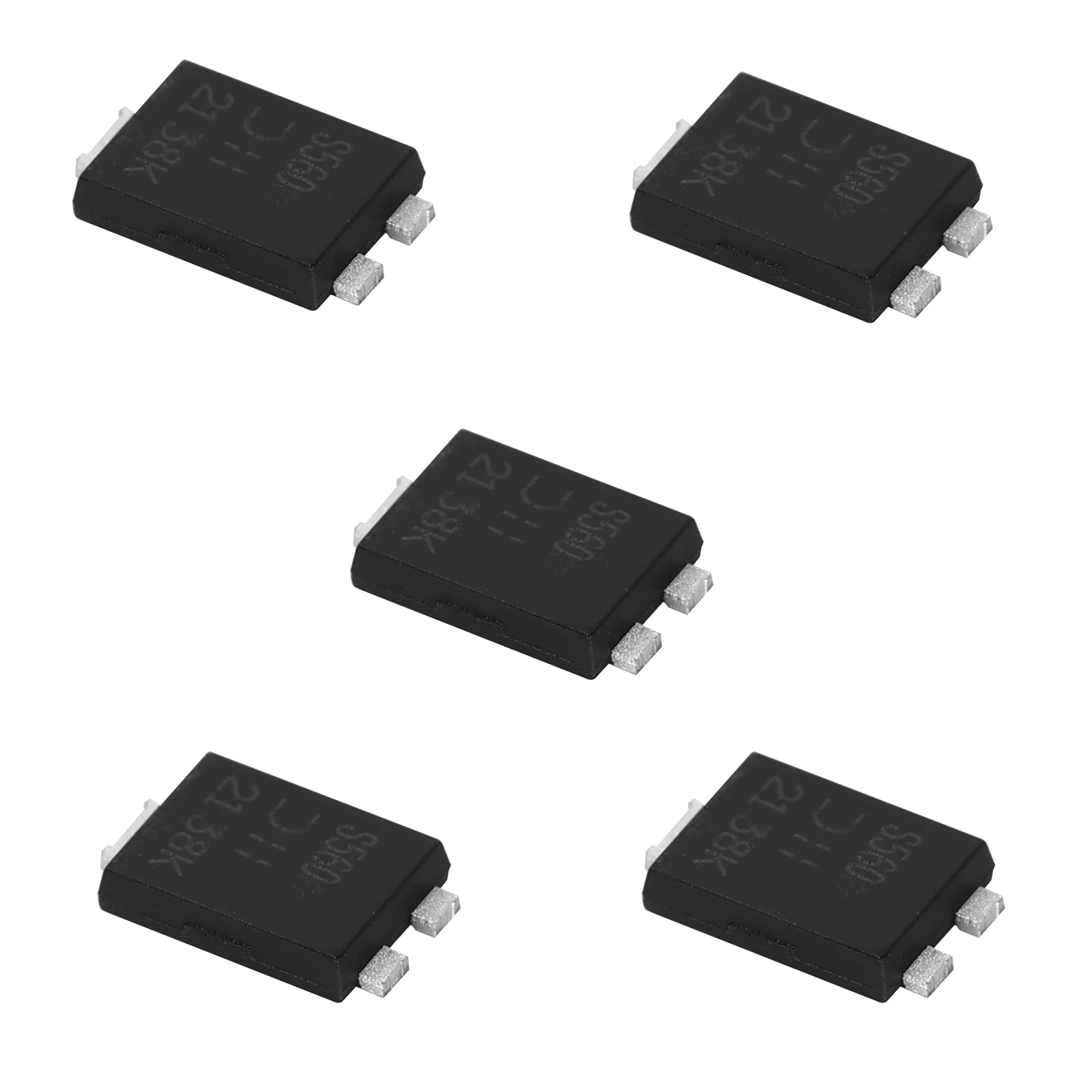 5Pcs 2Pin Schottky Diode DI-5 Rectifier 60V 5A PDS560-13 For Electronic Communications, Power Protection Circuits, Automotive