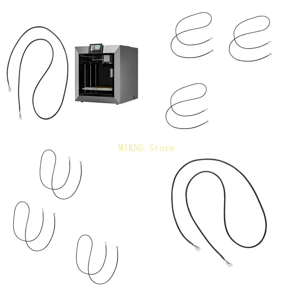 3D Printer Monitor Cable PVC Insulated Wiring 5P Terminal End Secure Shielded Best Sale