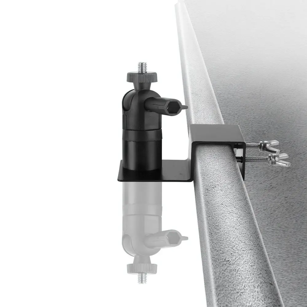 Sturdy Gutter Clamp Mount For Outdoor Security Camera Solar Panel Charger No Drill Needed Flexible Angle Adjustment Tool