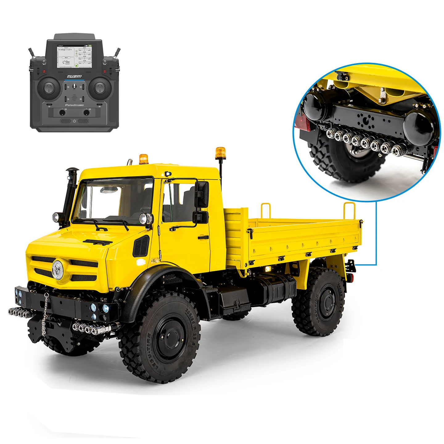 LESU Hydraulic Truck 1/14 4x4 Remote Control Dump Truck Metal Model MT-44023 All-Terrain Light Truck Model Toy