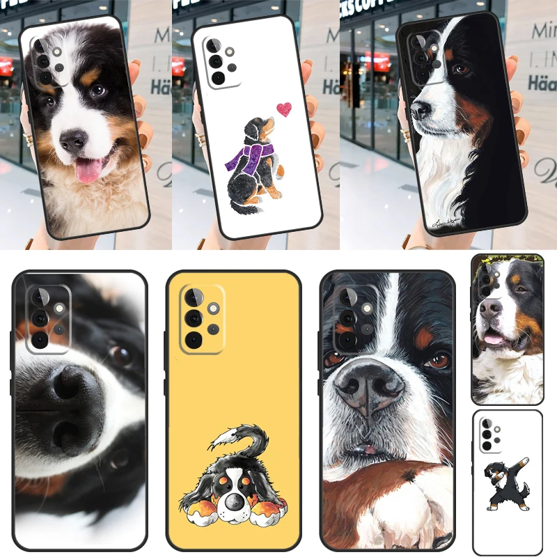 Bernese Mountain Dog Case For Samsung Galaxy A54 A34 A24 A14 A53 A33 A23 A13 A52 A32 A22 A12 A51 A71 A52S Cover