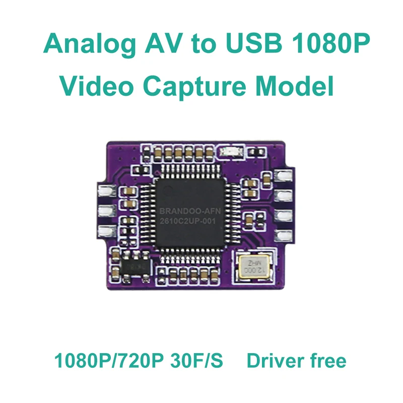 Analog Usb Video Capture Model CVBS to USB 1080P 720P PAL NTSC Auto For UVC Drive Free