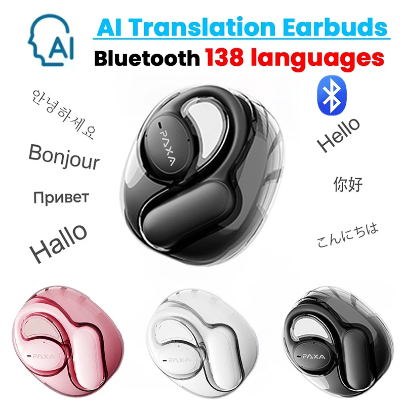 

PAXA OpenAir5 AI OWS Bluetooth 5.4 ENC Call Noise Reduction Earphones HD Call Earbuds Long Endurance Translate Headphones Sports