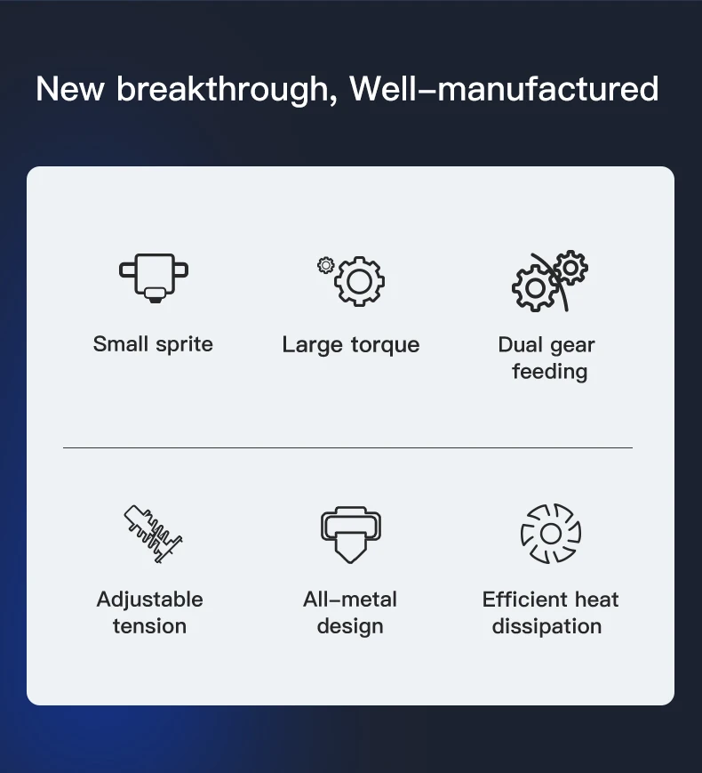 CREALITY Sprite Extruder Pro Vollmetall Dual 3.5:1 Zahnrad-Förderdesign 3D-Drucker Upgrade-Teile für Ender-3 S1 CR-10 Smart Pro – Detail 6