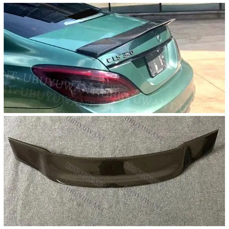 For Benz CLS Class W218 CLS 260 300 350 400 CLS63 2011 - 2016 R Style Rear Spoiler Car Trunk Wing Lip Boot Cover Car Styling
