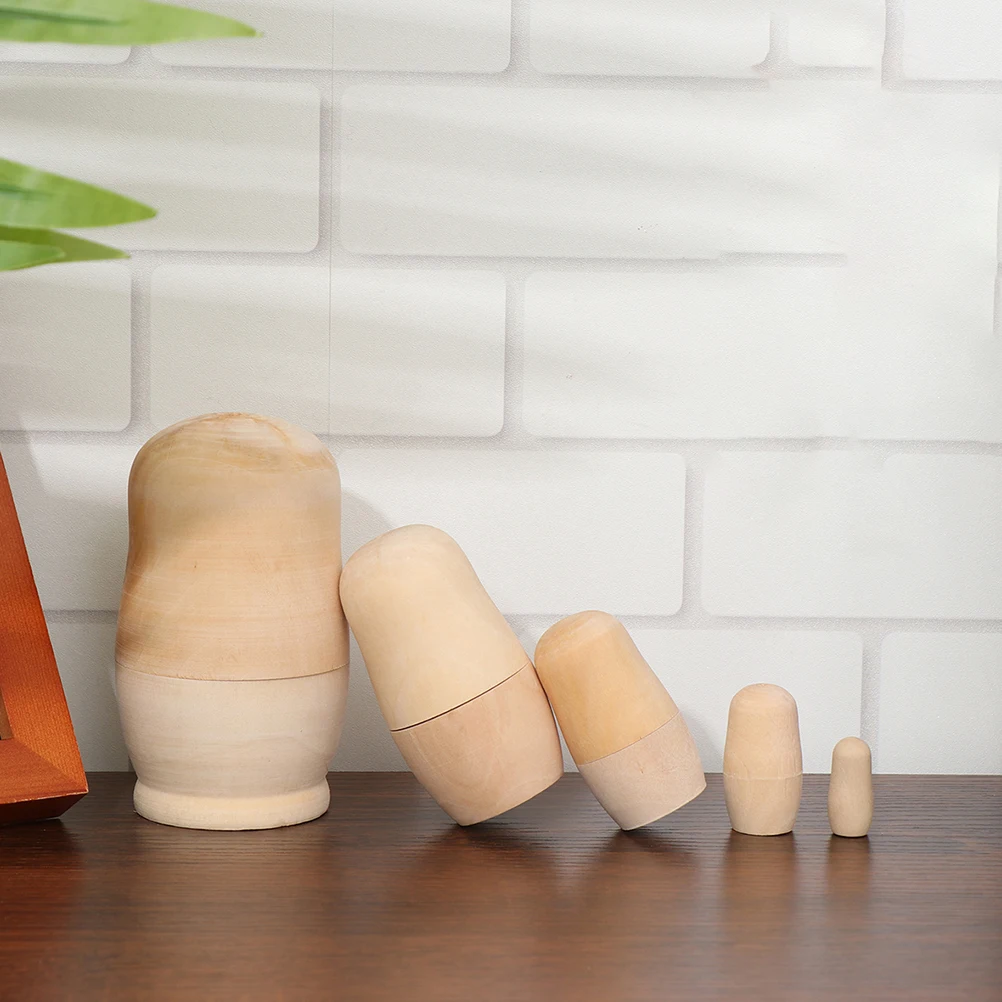 Modelo Matrioska DIY Matrioska adorno encantador regalo para niños juguete educativo
