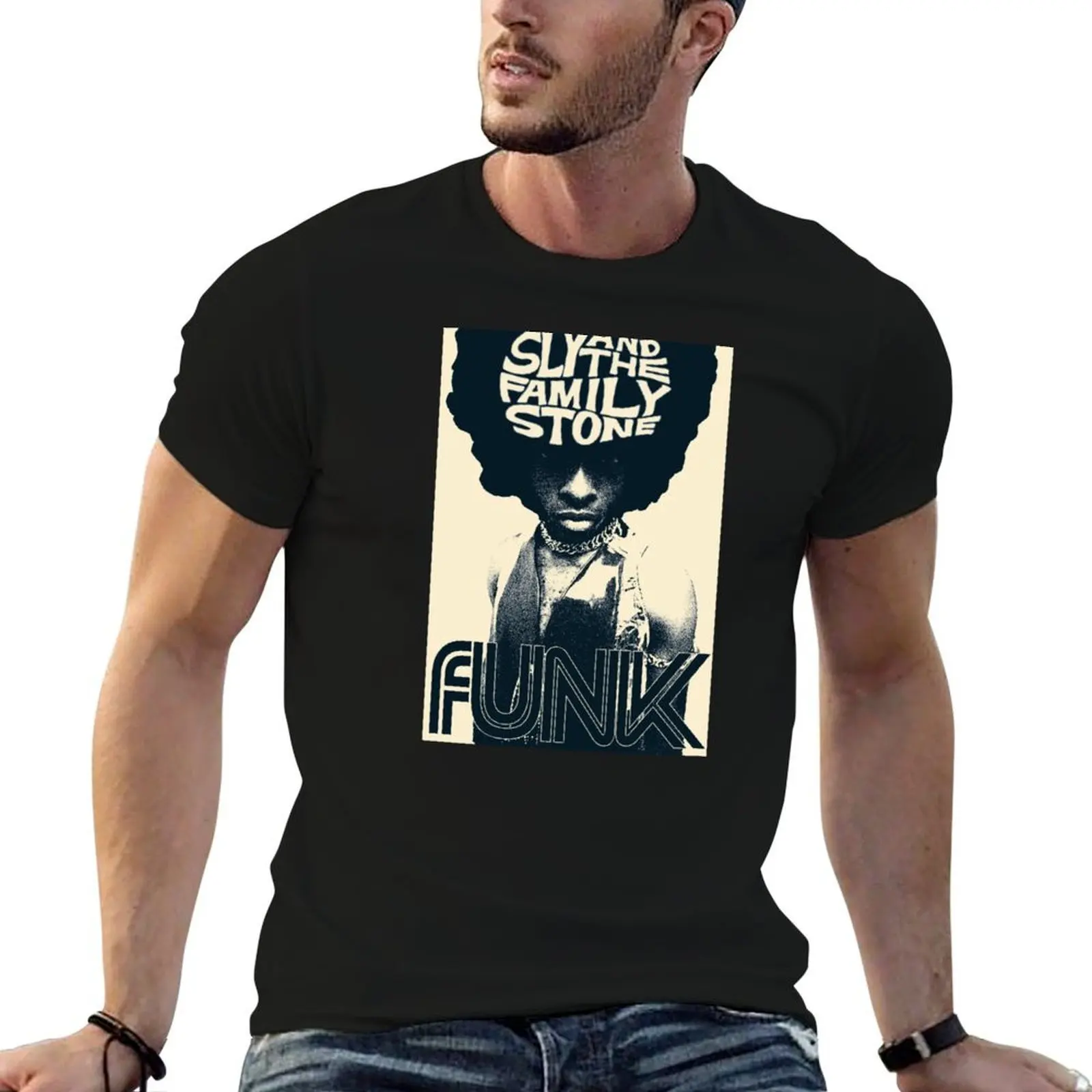 Feel the Funk - Sly and the Family Stone Poster T-Shirt plus size tops basketball graphic tees mens funny t shirts