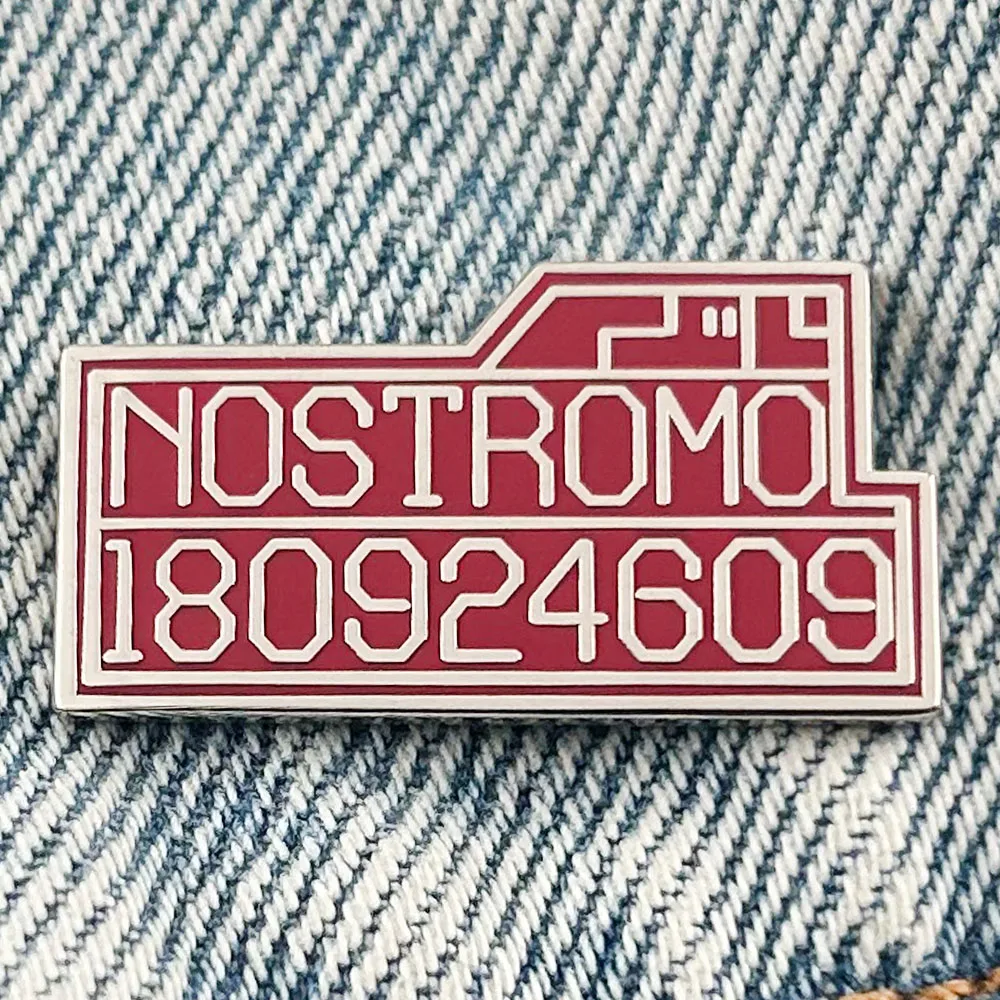 Alien NOSTROMO 180924609 Computer Boot Screen Enamel Pin Space Horror Movies Peripheral Creative Jewelry