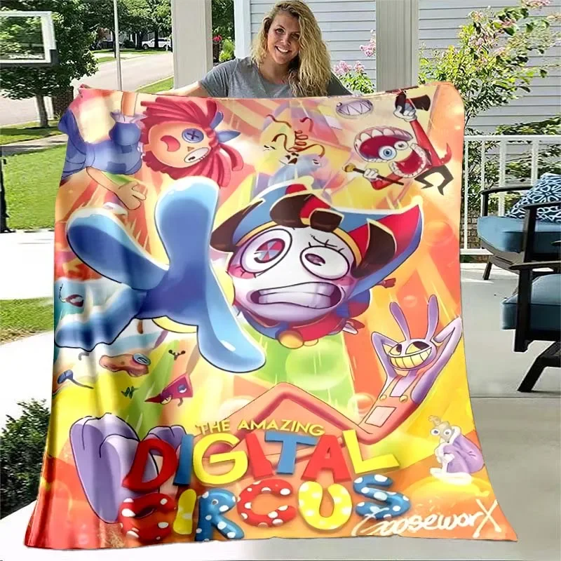 

the Amazing Digital Circus blanket Living room bedroom home decor picnic blanket room soft and comfortable blanket birthday gift