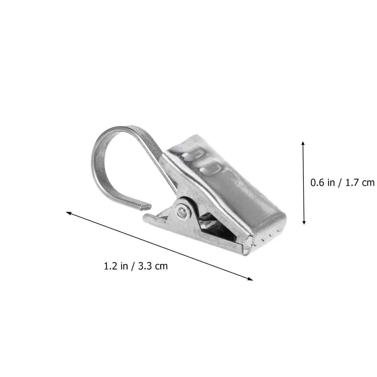 20Pcs Drapery Clip with Hook Heavy-Duty Spring-Tension Curtain Clips for Hanging Curtains Rod Mounting Easy Install Home Office