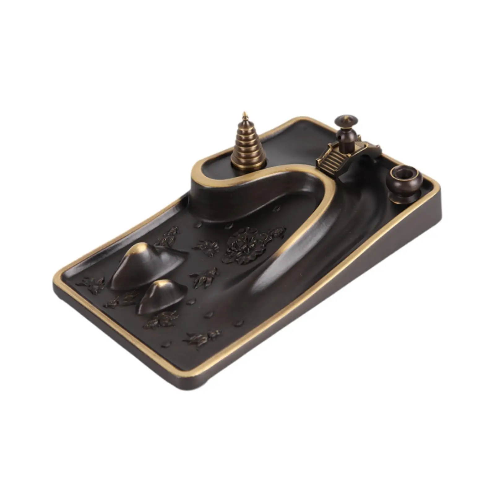 Incense Holders River Small Size Reversing Flow Flowing Stream Effect Aroma Stove for Offices Bedrooms Home Decor Yoga Household