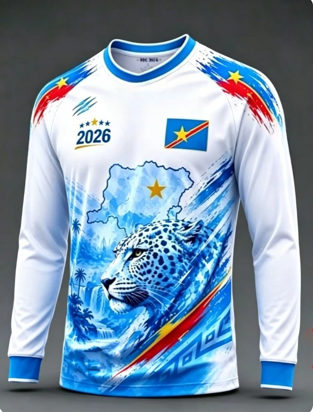 2026 Congo round neck long sleeved T-shirt casual long sleeved quick drying breathable outdoor sports 3D printing view 2