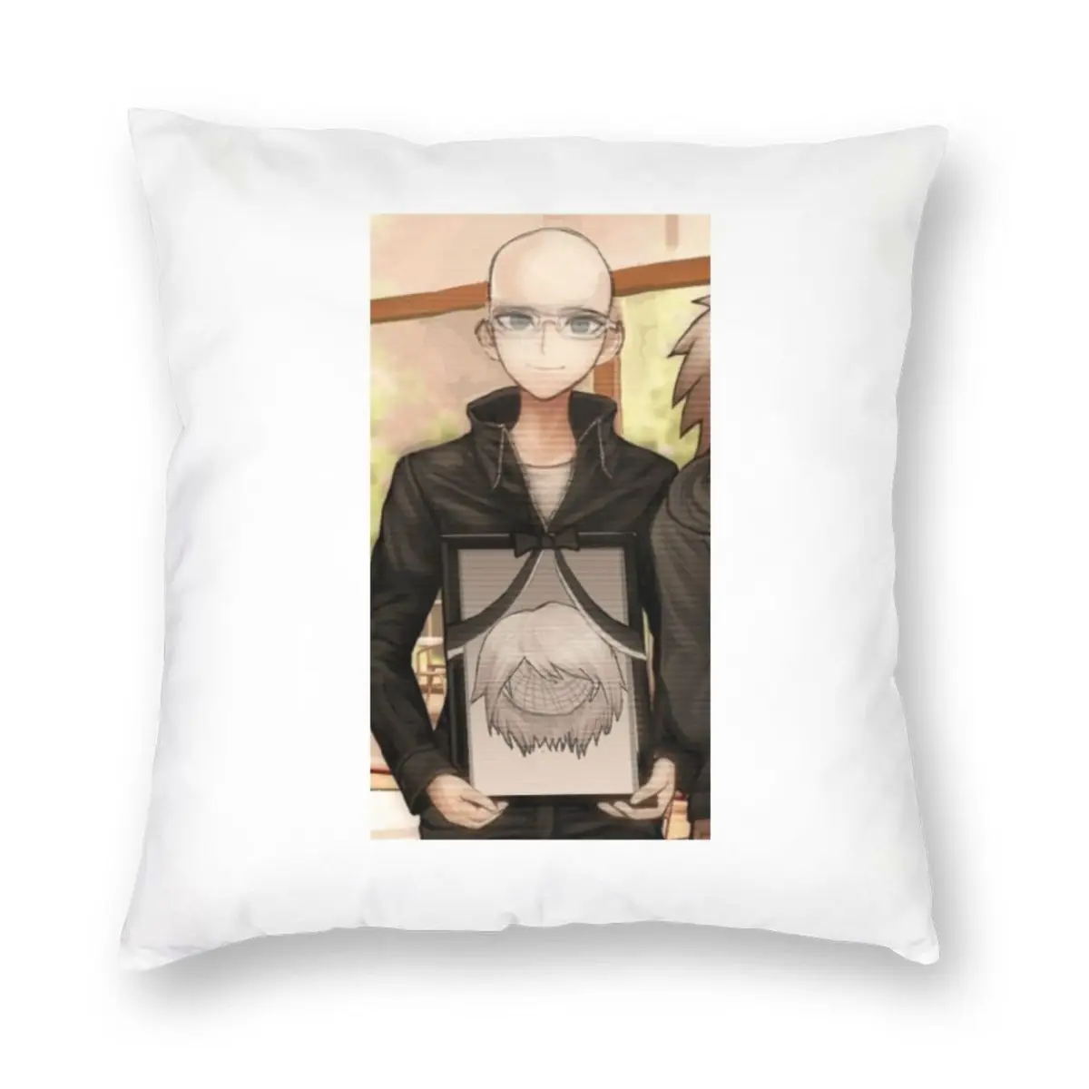 Bald Byakuya Togami Pillowcase Polyester Linen Velvet Pattern Zip Decor Pillow Case Home Cushion Case 45x45