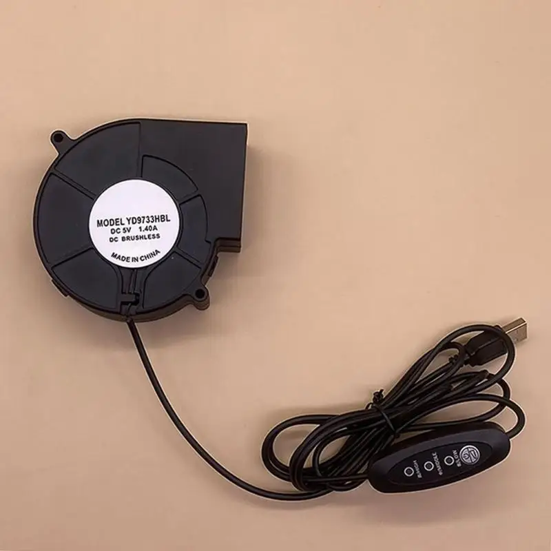 Quạt quạt thổi USB A9LA với công tắc cho máy in 3D BBQ Grill