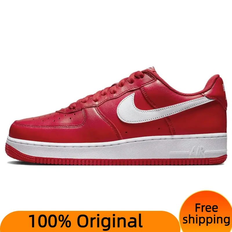 

Nike Air Force 1 Low 'Color Of The Month - University Red' Sneakers shoes With Original Box