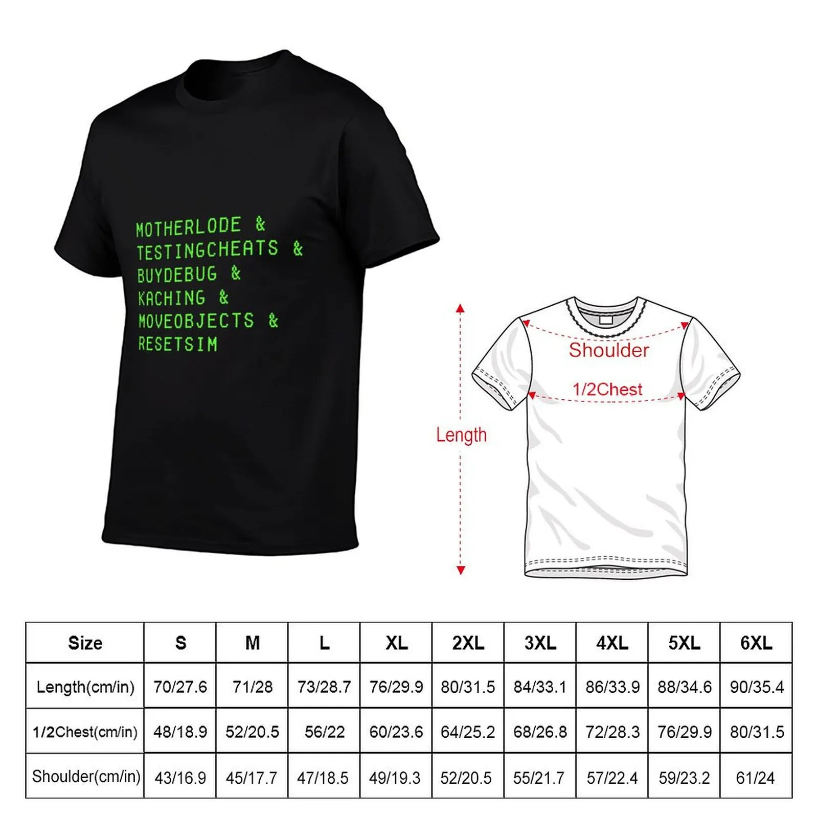 Cheat Codes T-Shirt Basic Breathable Solid Color T-Shirt
