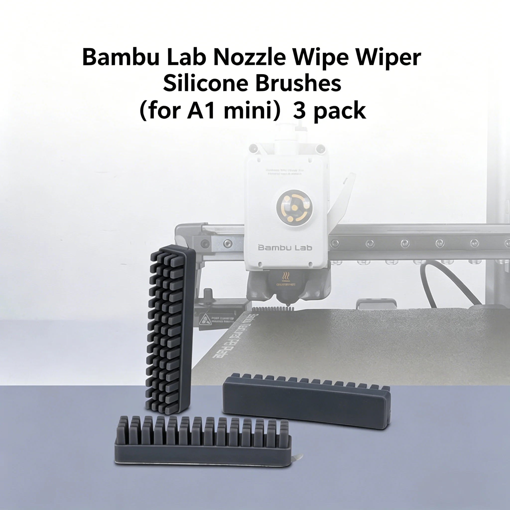 Premium Silicone Cleaning Nozzle Wiper, Easy-Clean, for A1 / A1 Mini-Style 3D Printers
