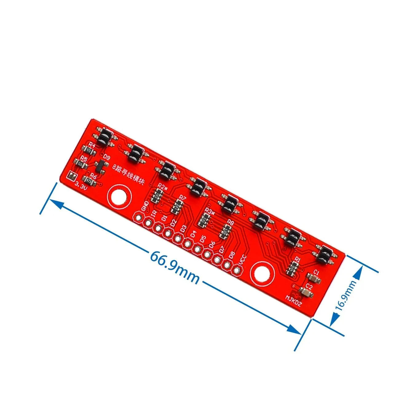 Tracking Module Infrared Detection Sensor Module DIY For Arduino 8-Channel Infrared Detector Hunt Module 8bit Sensor Module