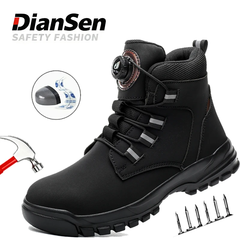 

Work Safety Boots & Shoes Anti-Puncture Shoes Industrial Shoes Mens Waterproof Work Boots Steel Toe Safety Shoes Kevlar fabric