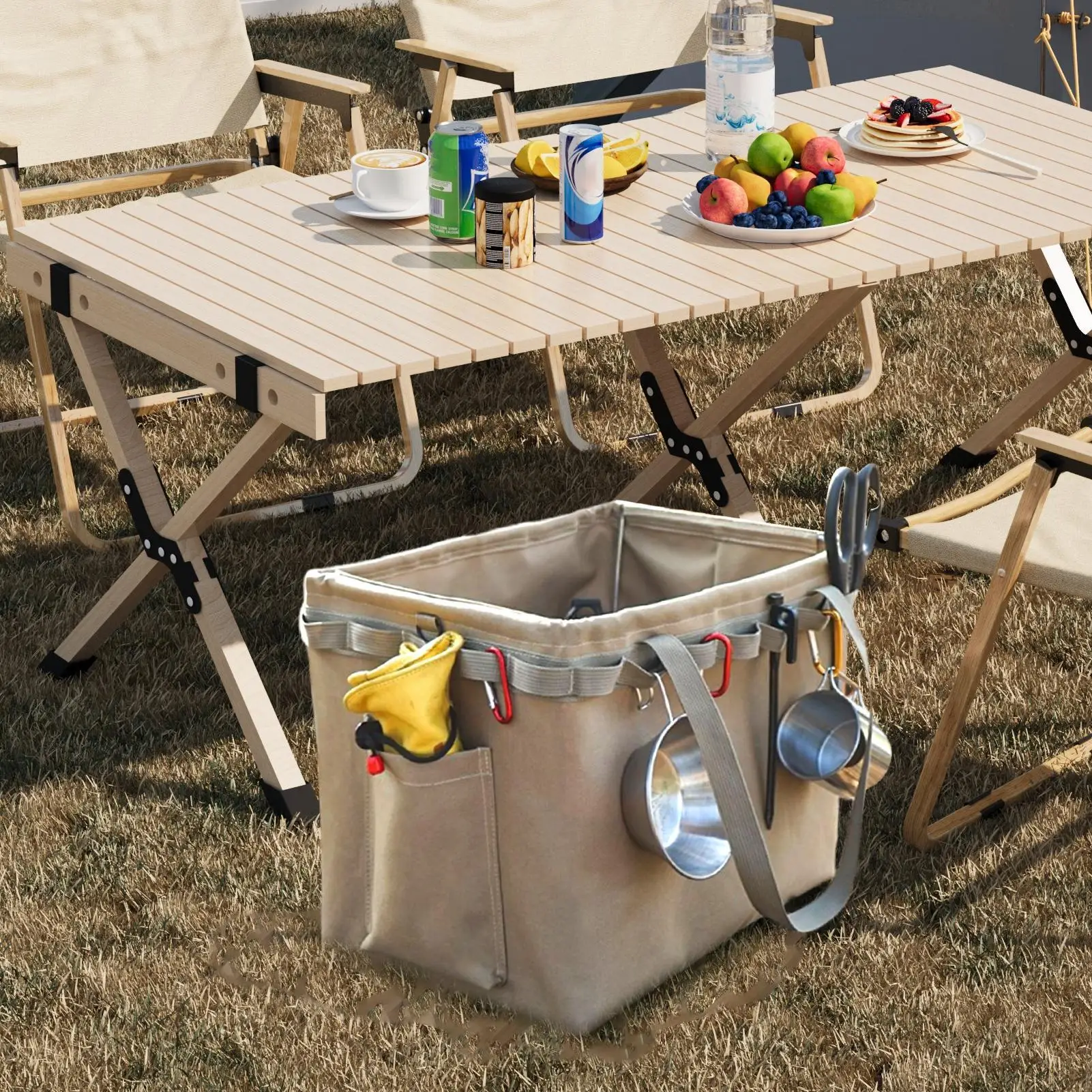 

Camping Duffle Bag Hiking Utility Tote Large Capacity Waterproof Duffle Bag With Reinforced Handle For Closet Camping Travel