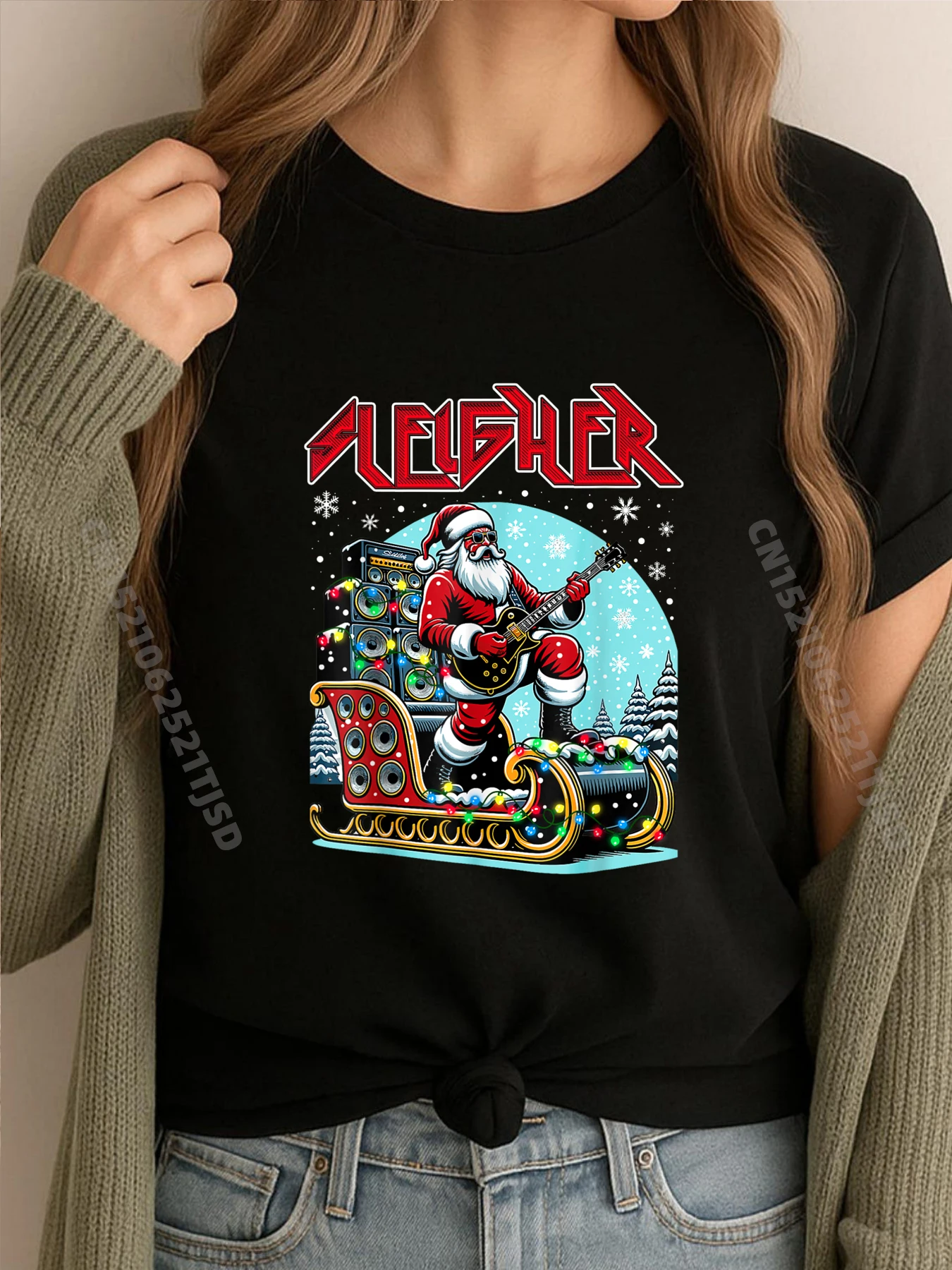 

Sleigher Hail Santa Christmas Xmas Vintage T Shirts Men's T-Shirts