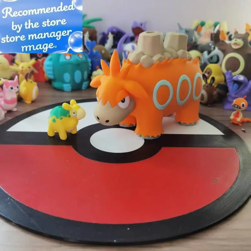 

Аниме Numel Camerupt Proportion World 1:20 Diy 3D печать персонаж мультфильма Коллекционная настольная милая модель Праздничный подарок игрушка