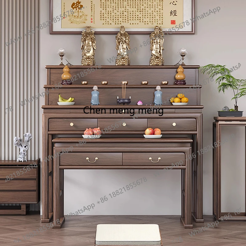 

Современные шкафы для гостиной из массива дерева, платформа для Будды, мебель для гостиной, мебель для алтаря Будды, мебель для подношений.