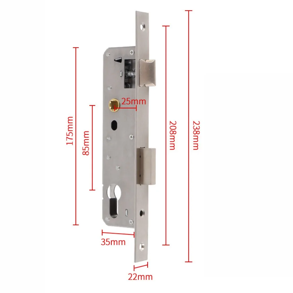 

8520/8525/8530/8535 Aluminum Door Lock Stainless Steel Single & Multipoint Lock Body Mortise Non Intelligent Lock Universal
