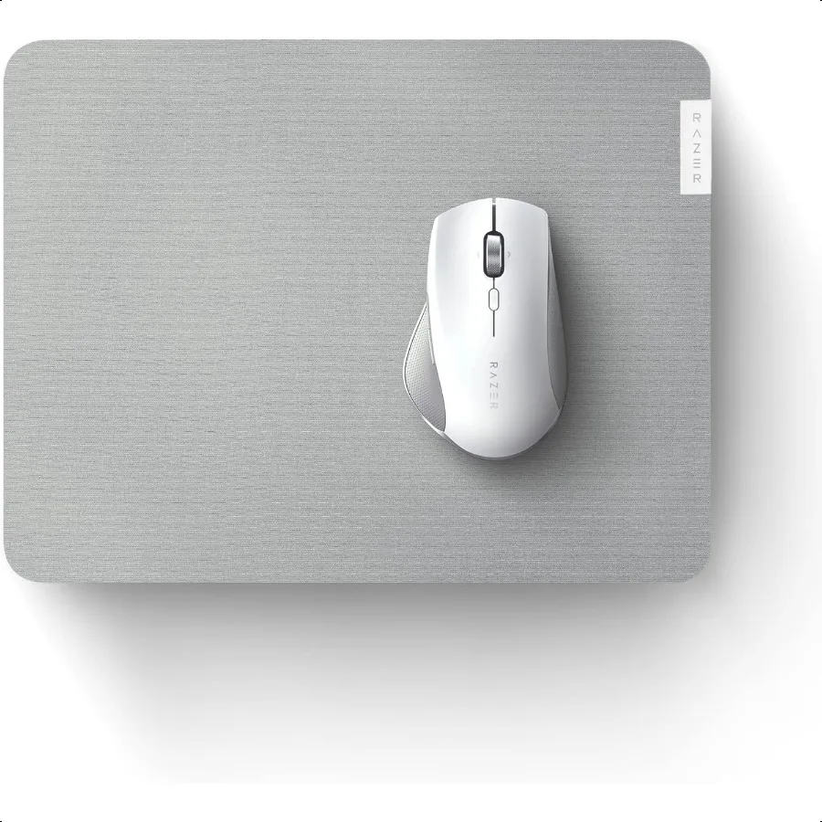 Pro Glide Soft Mouse Mat: Thick HighDensity Rubber Foam Textured MicroWeave Cloth Surface AntiSlip Base Medium Size