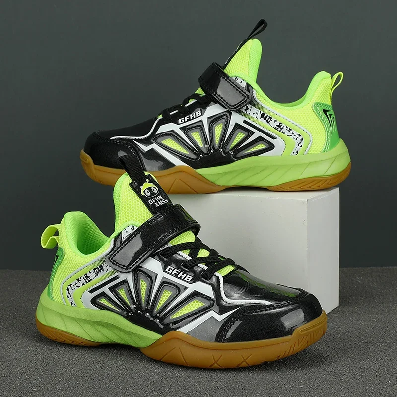 Kids Tennis Shoes, Badminton Shoes, Breathable, Non-slip, Wear-Resistant, Sports Sneakers, Training, Boys, Girls