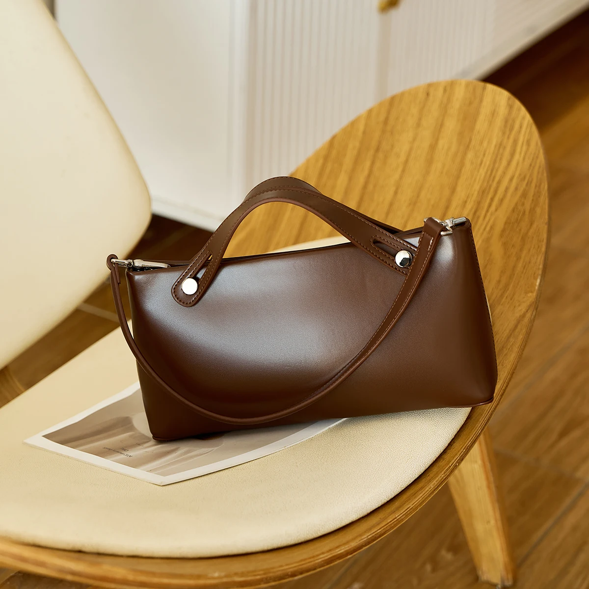 Fall Winter New Arrival Luxury Genuine Leather Tote Bag for Women Vintage Large Capacity Crossbody Multiway Carry for Work Daily