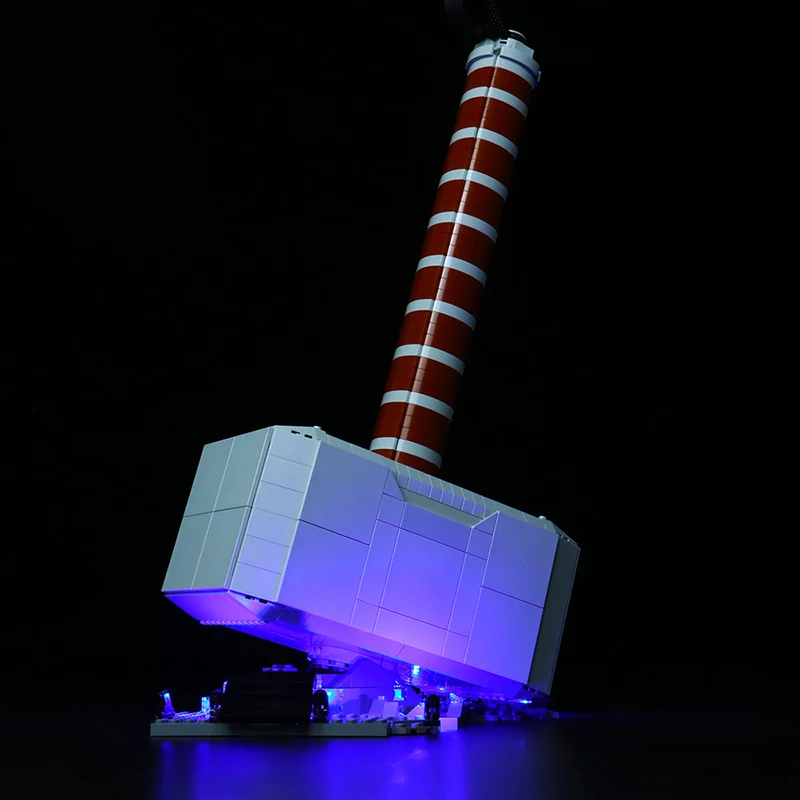 Kit luce LED fai da te per martello di LEGO 76209 Thor (solo luce a LED, senza modello di blocchi)