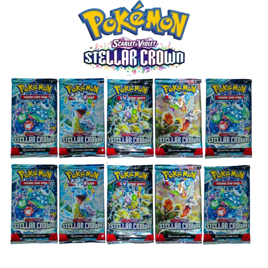 100 stuks Engelse Pokémon TCG Mega Evolution Ascended Heroes Booster Packs, verzegeld, verzamelbaar cadeau voor het kaartspel