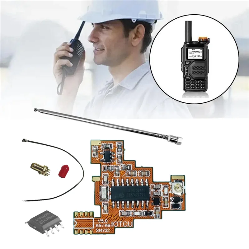 SI4732 V5.0 FPC Module+2M Chip+Antenna For Quansheng UVK5 UVK6  Shortwave Full Band/Single Sideband Reception-X62A