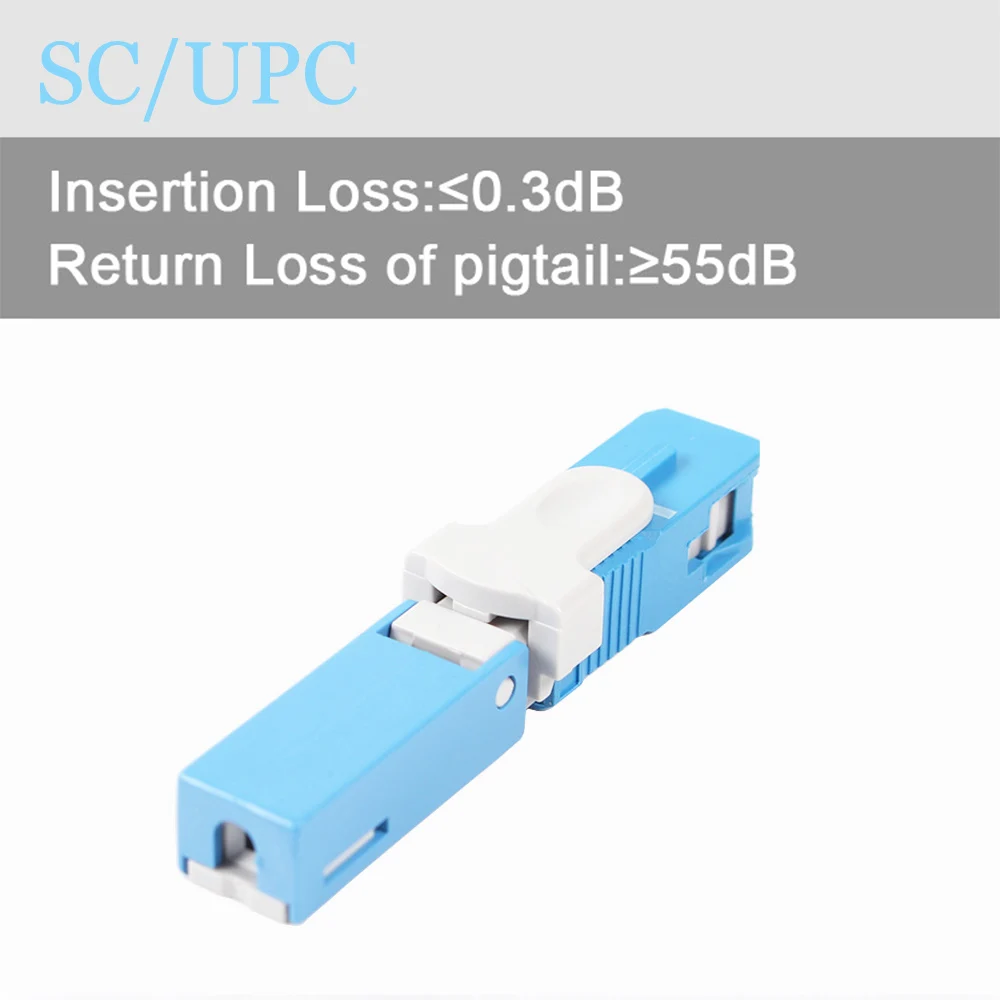 New ECS 250D SC APC Fibe Optical Quick Connector FTTH 55mm SC UPC Fiber Optic Fast Connector Embedded Cold Connector Tool