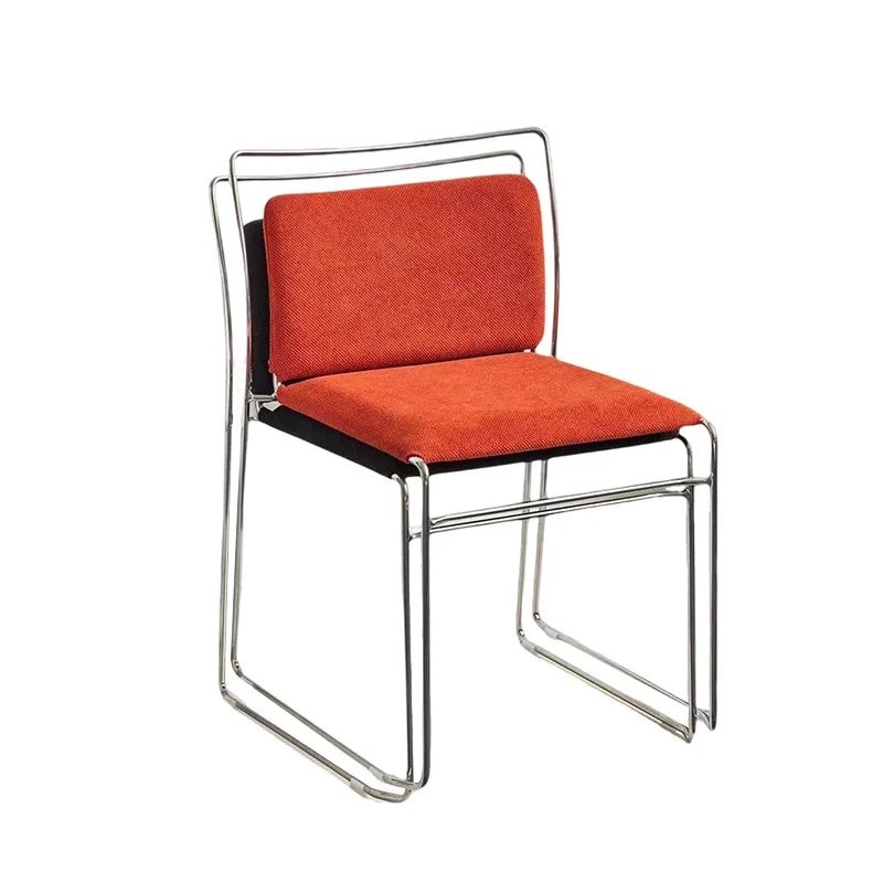 

Retro style creative simple dining chair small apartment household soft bag backrest chair modern designer light luxury office