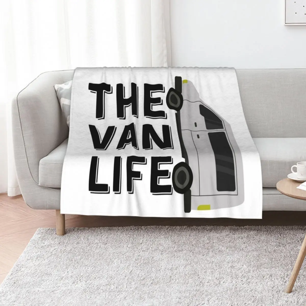 

The Van Life Throw Blanket Summer Beddings Shaggy Thermals For Travel heavy to sleep Blankets